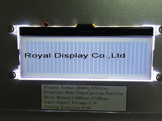 De Chinese Fabrieksprijs paste van de de Vertoningsmodule van 240X64 FSTN de Grafische LCD Positieve Zwart-wit LCD Module van Stn aan