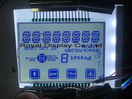 Pas Digitaal Signaal Parallelle 45mA 7 Segmentlcd Vertoningsmodule STN voor Radioapparatuurmedische apparatuur aan