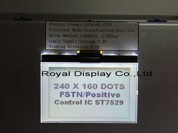 3.3V voeding Grafische LCD Module met Witte LEIDENE van ST7586S Backlight