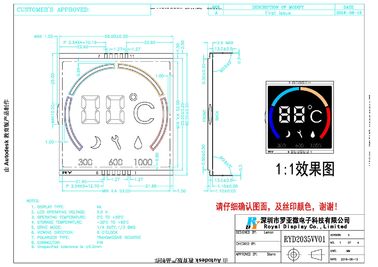 VA Lcd Touch screencomité, Vloeibare Crystal Display Panel Super Black-Achtergrond