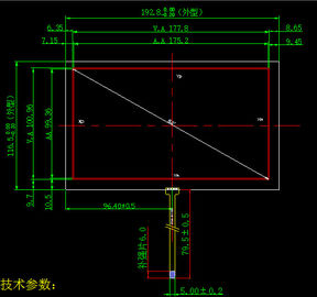 1.8“ - 21“ Diagonale Lcd Koninklijke het Potloodhardheid van de Touch screenmodule 3H