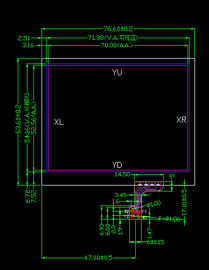 Professional 3,5lcd Aanrakingscomité voor de Chemische Weerstand van LQ035NC121