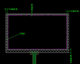4,3 Duim480*272 TFT LCD Vertoning met Weerstand biedend Touch screen voor Medische apparatuur