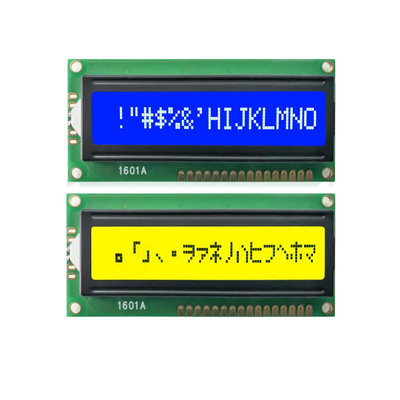 1601A Dot Matrix-het Karakterstn Blauwe Negatieve LCD Module met 8 bits van de MAÏSKOLFmpu Interface 16x1