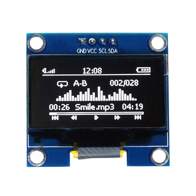 Hoge contrastkleur 0,96' OLED-displaymodule 128X64 Dots Matrix Screen