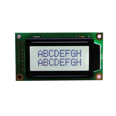 STN Transflective 0802 Character LCD Display Module Positieve Groene Monochroom