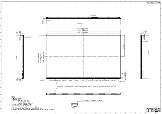 23.8 inch Innolux TFT LCD Module R238hca-L3b 1920*1080 Full HD 16,7m Display