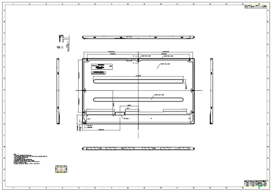 Innolux 21,5 inch G215HCJ-L02 TFT LCD-module 1920*RGB*1080 Zwart 5.0V-scherm