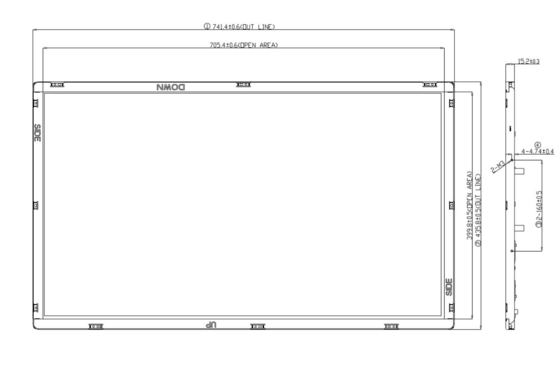 Boe 31,5 inch 1366*768 RGB V320WX1 TFT LCD TV Multimedia HD Gratis kijkhoek