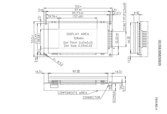Futaba VFD Display Gp9002A01A 128*64 Groen Breed Temperatuur 5.0V aanpasbaar