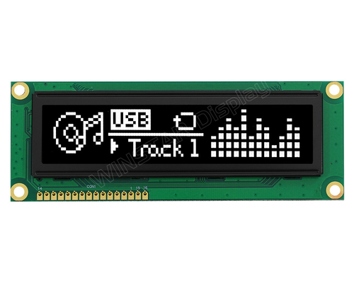 OLED-LCD-module 3.84'' 100*16 Graphic Super Wide Temperature 5.0v Winstar Vervang
