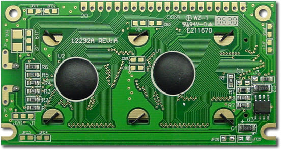 122*32 Grafische LCD-module CFAG12232A-TMI-TA STN Blauw Transmisief 6H Breedtemperatuur Display
