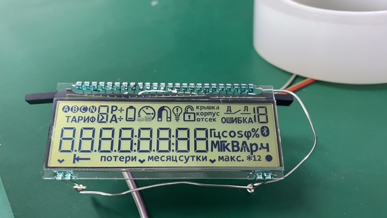 TN LCD-module 2.8v -40 graden Celsius transflectieve positieve 64Hz energiemeter