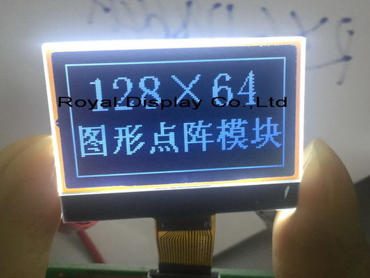 128X64 periodieke Grafische LCD Modulest75665r Controlemechanisme FPC het Solderen Industriële de Controletoepassingen van Vertoningsmodules