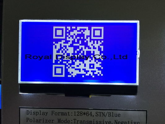 De Zwart-wit LCD Vertoning van de STN/Blue/Negative128x64 Resolutie 45mA Backlight voor Landline Telefoon