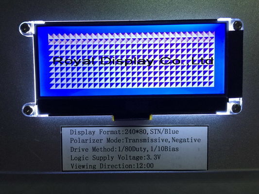 Het Radertjelcd van de douanefstn/stn 240X80 PUNT 3.3V Positieve Transflective ST7529 Vertoning