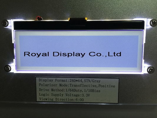 Van het ControlemechanismeGraphic LCD van de douanegrootte 240X64 STN Parallel FFC UC1611s Zwart-wit de Module Periodiek Radertje