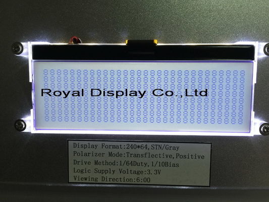Van het ControlemechanismeGraphic LCD van de douanegrootte 240X64 STN Parallel FFC UC1611s Zwart-wit de Module Periodiek Radertje