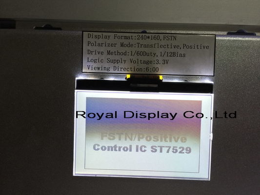 240X160 punten STN UC1611S met Witte de Modulelcd van het Kleuren Zwart-wit Grafische Touche screen Radertjemodule