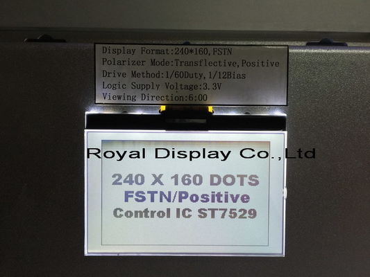 240X160 punten STN UC1611S met Witte de Modulelcd van het Kleuren Zwart-wit Grafische Touche screen Radertjemodule