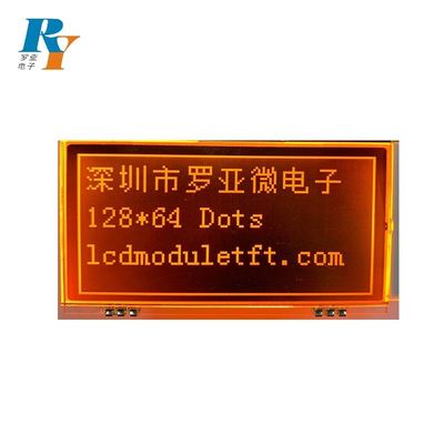 Het hete het Verkopen 128X64 Dots St 7565p Oranje Blacklight Transmissive LCD Modulevertoning FSTN FPC Solderen