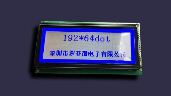 192*64dots de grafische Lage stn-Grijze Witte LEIDENE van de Machtsconsumptie Modulelcd van Backlight Vertoning