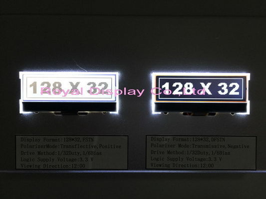 Aangepaste 128*32DOTS IC ST7921 Capacitief met witte LEIDENE backlight Grafische LCD Module 128x32 Dots For Electronic Scale