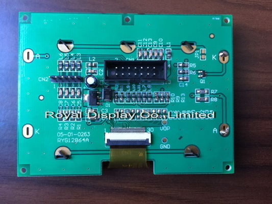 12864 punten RoHS FSTN 128X64 St75665r met het Witte Blacklight-Controlemechanismelcd paneel van het vertoningsscherm