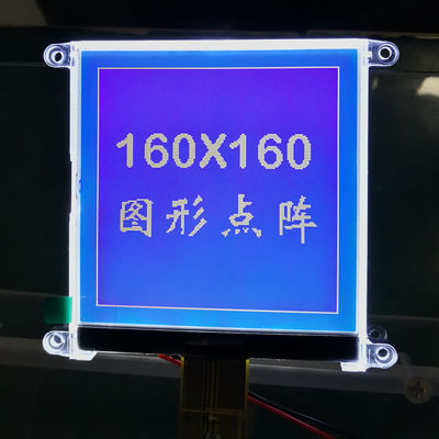 Grafische LCD UC1698u het Radertjefstn DOT Matrix LCD Vertoning Blauwe ROHS ISO van 160*160 60mA