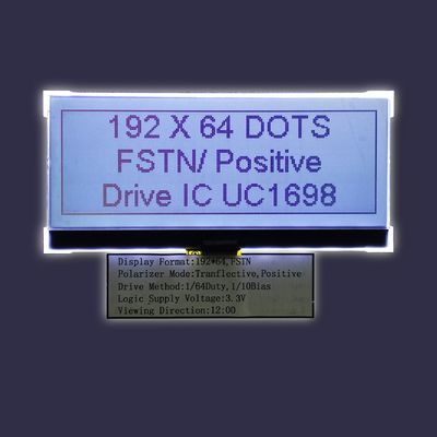 Parallelle Interface van de Stn de Grafische 192x64 Dots Mono LCD Module FSTN FFC