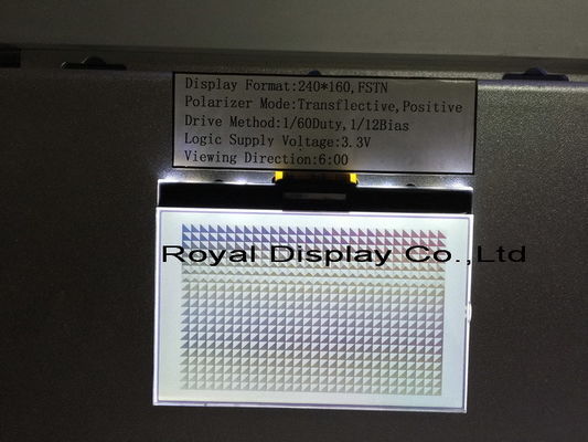 Parallelle Lcd de Vertoningsmodule van de Stn Grijze 240X160 Dots Graphic LCD Vertoning FFC