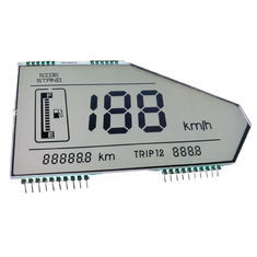 7 de Snelheidsmetertn LCD van de segmentmotorfiets Vertoning Transflective Positieve RY013