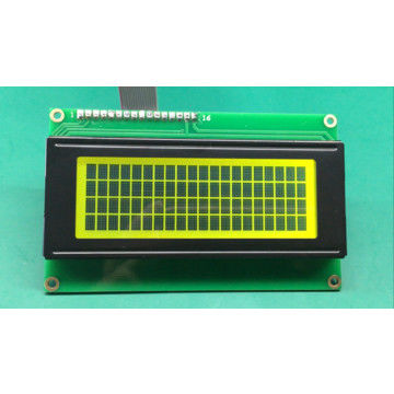 De Vertoning 20X4 Dot Stn Yg Character van Amber Backlight Alphanumeric LCD