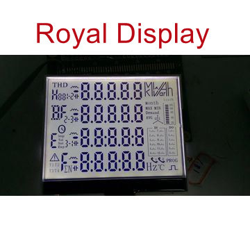 Zwart-wit Segment 6 LCD van de de Brandstofautomaat van de Cijfersdouane Vertoning
