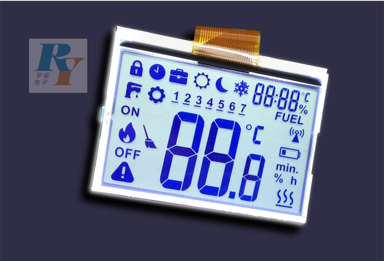 Het transparante TN Airconditionerlcd Vertoningsscherm met Witte Geleide Backlight