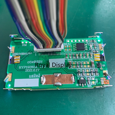 192X80 FSTN Dot Matrix LCD Transflective Positieve 90mA Backlight