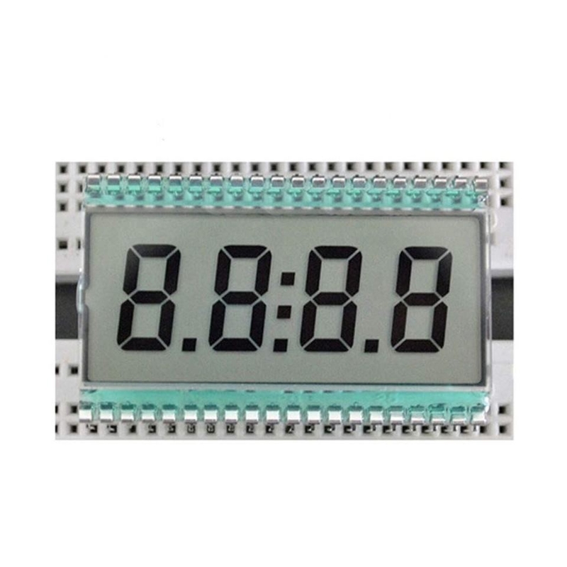 Douane 7 Segmentva TN STN LCD Zwart-wit Weerspiegelende LCD Vertoning met LCD Backlight
