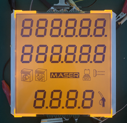 Aangepast 20-cijferig aangepast LCD-paneel Monochroom brandstofdispenser Lcd 7segment-display