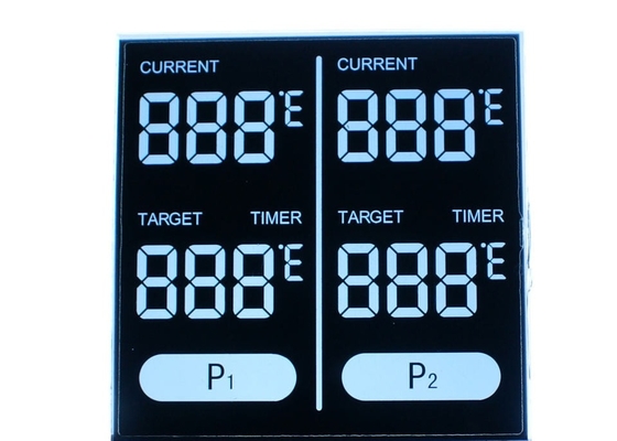 Het transparante TN Airconditionerlcd Vertoningsscherm met Witte Geleide Backlight