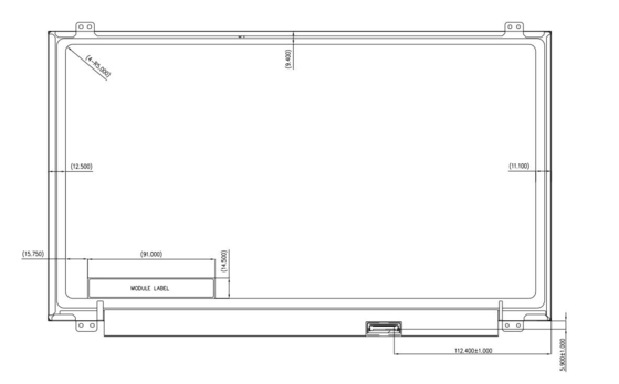 15.6'' TFT LCD-module Innolux 1366*768 RGB HD N156bge-Eb2 6h Originele weergave