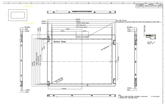 10.4'' TFT LCD INNOLUX G104AGE-L02 800*600 RGB breed zicht breed temperatuurscherm