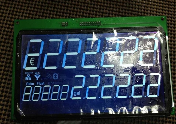 Transmisieve negatieve DFSTN-LCD-module voor superbreed temperatuurbereik van brandstofdispensers