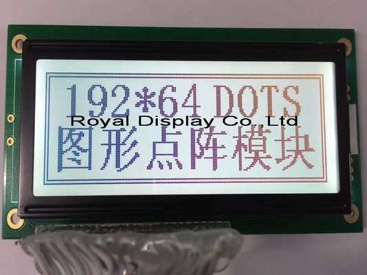 192*64 grafische LCD-module STN breed zicht AT0107 met achtergrondverlichting industrieel spel