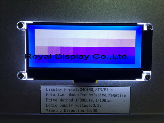 240*80 Grafische LCD-module FSTN 6H Breedtemperatuur ST7529 COG Industrial Display