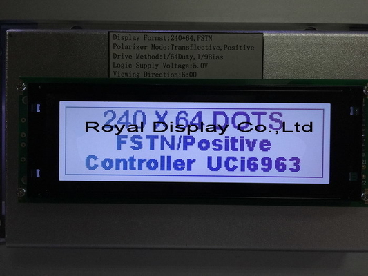 240*64 Grafische FSTN LCD-module met PCB grootformaat industrieel display