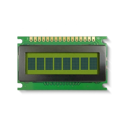 8*1 karakter LCD-module 6H STN Geel-groen Positieve breedte temperatuur met achtergrondverlichting Industrial Display