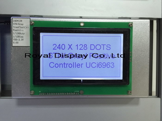 240*128 Grafische FSTN LCD-module met PCB T6963C breedtemperatuur industrieel display