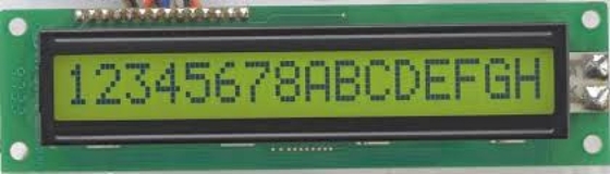 Grote grootte 1601 16 * 1 karakter LCD-module met achterlicht pcb industrieel display