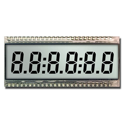 8 cijfersegment LCD-module TN reflecterend industriële breedtemperatuurdisplay
