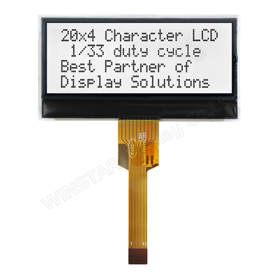 20*4 FSTN Monochroom I2C Wide Temperature LCD Module Winstar vervanging